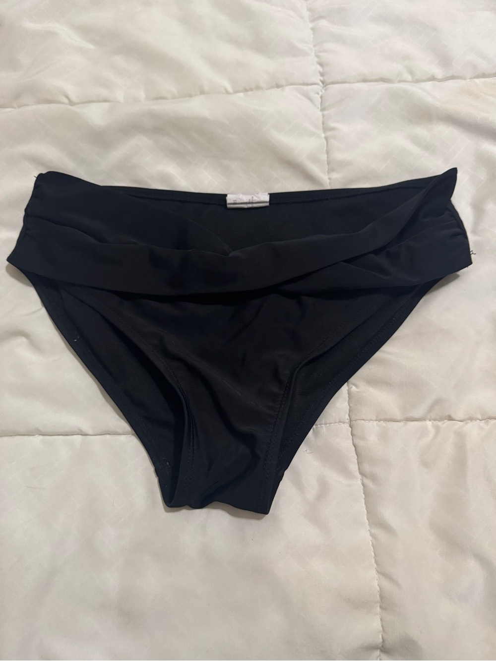 ZYIA Active Black Criss Cross Front Bikini Bottoms